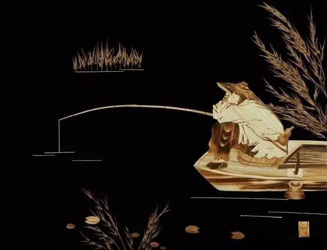 麦秆画芦苇画,最好看的麦秆画