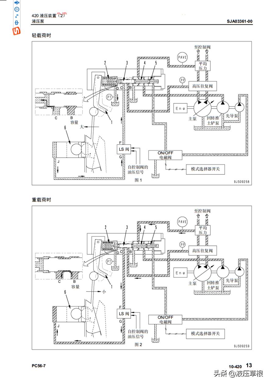 小松pc56-7液压泵拆车件,18款小松pc56挖掘机使用报告图片