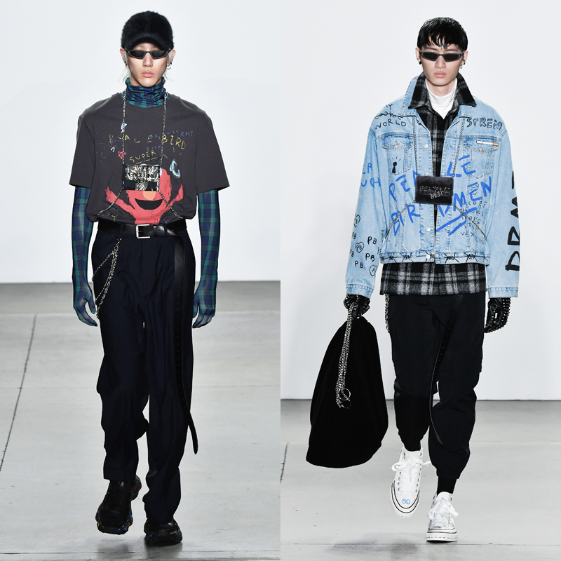 太平鸟穿搭男装,纽约时装周中国