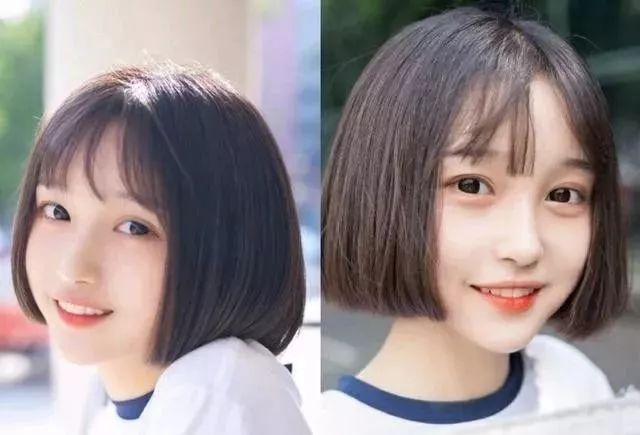 今年流行的短发发型公主切,干净气质的公主切短发