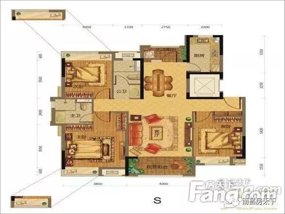 太原万科城一期148平,包头万科城148平米装修效果