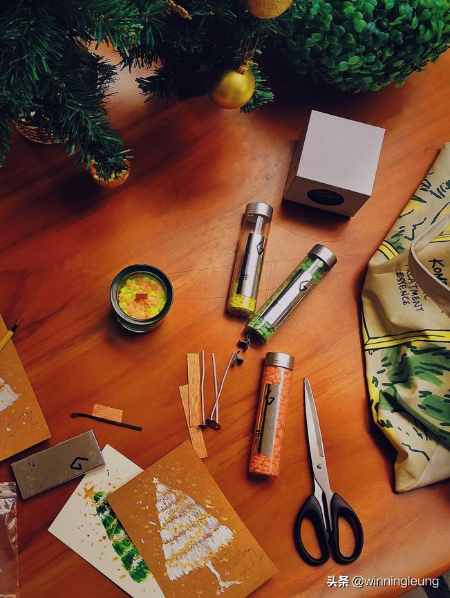 diy圣诞节雕花蜡烛,蜡烛diy手工圣诞节