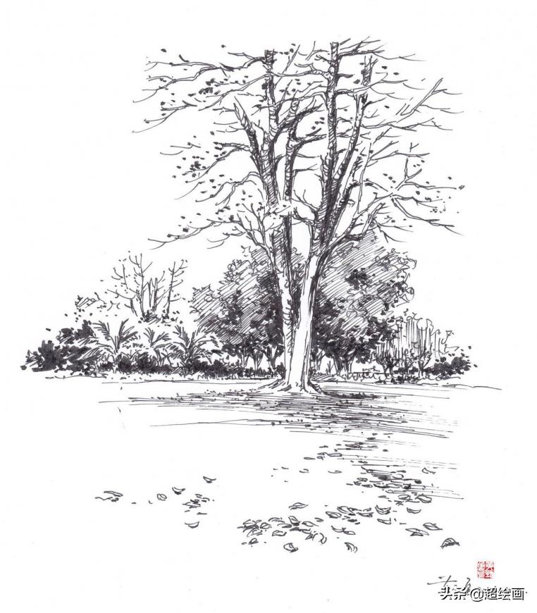 十大顶级钢笔画速写,钢笔速写100幅图片