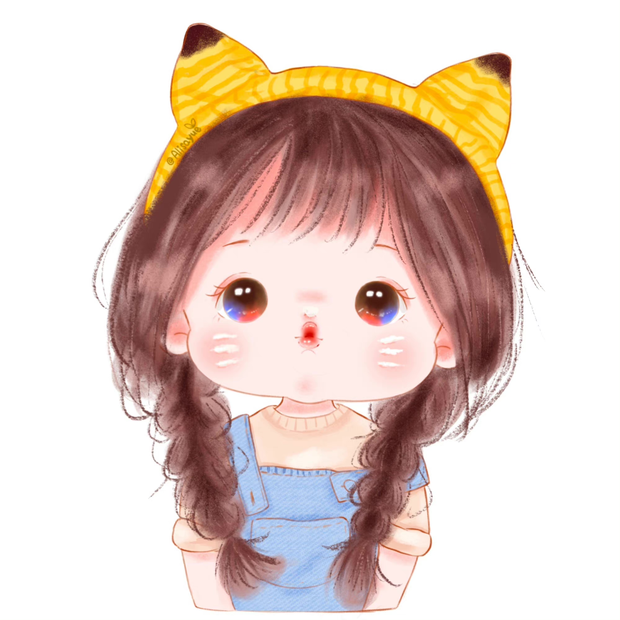 萌娃头像女生可爱萌图卡通,治愈系可爱搞怪萌娃头像