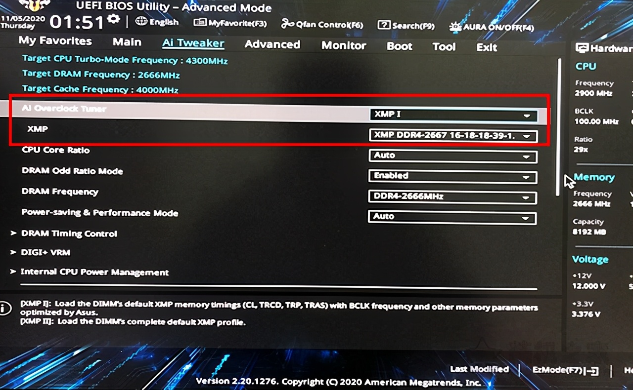 为啥内存超频后还是显示2133,内存开启xmp还是只有2133