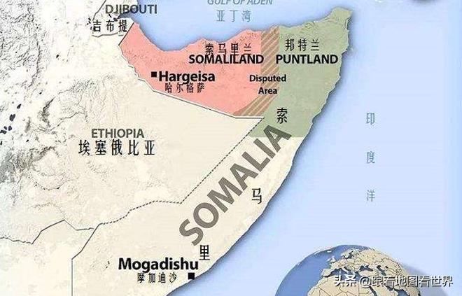 索马里被分为哪些国家,索马里是哪两个国家