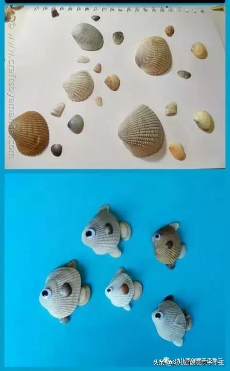 100种贝壳创意手工作品步骤,贝壳艺术创意