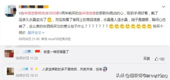 施华洛世奇专柜能退吗,施华洛世奇关店3000家
