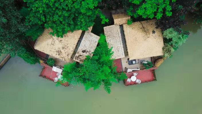 藏在河源爱心岛上的温泉民宿，巴厘岛风情小别墅，私家泡池，惊艳