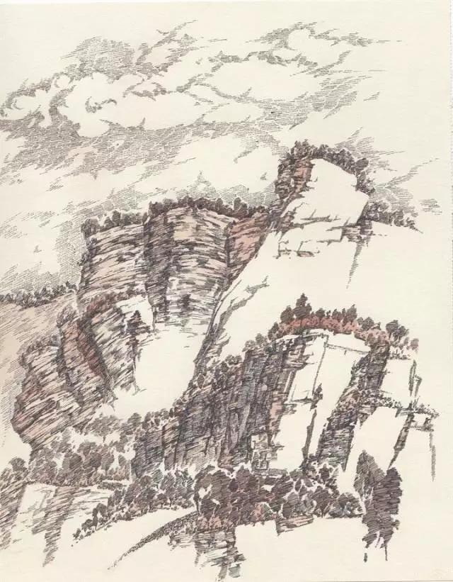 速写风景画入门教程,风景速写无调子图文