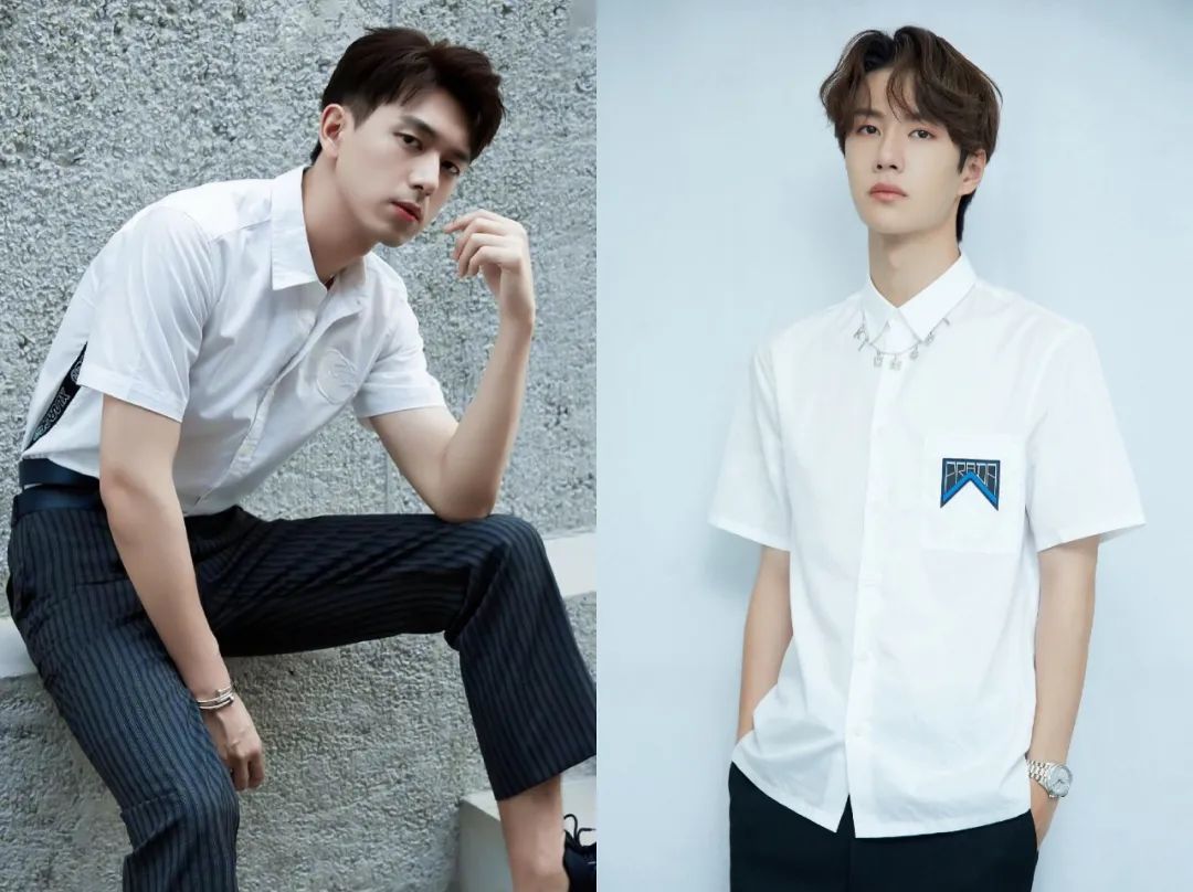 周雨彤的穿搭白衬衫,周雨彤刘雯钟楚曦