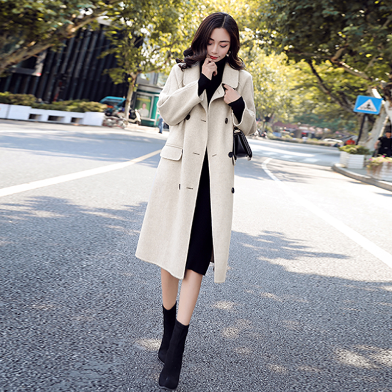 逸阳毛呢大衣外套女装,休闲毛呢外套大衣什么样的好看