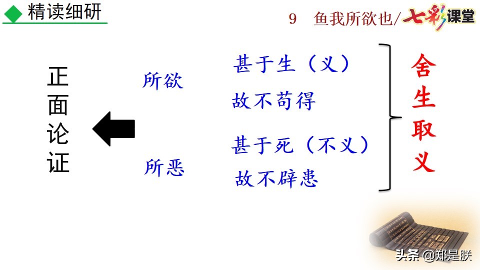 九年级课文鱼我所欲也课文图片,九年级下册第九课鱼我所欲也赏析