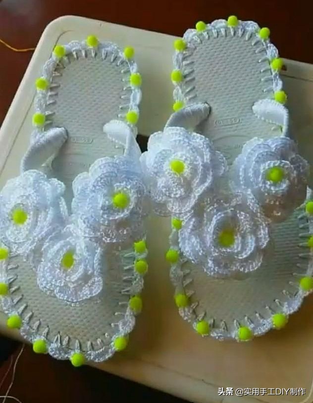 针织作品70款简约,手工针织凉鞋花样图