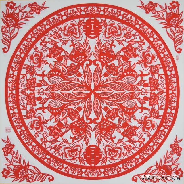 爱情亘古流长，生命繁衍不息丨解读民间盘合剪纸表达的歌颂与赞美