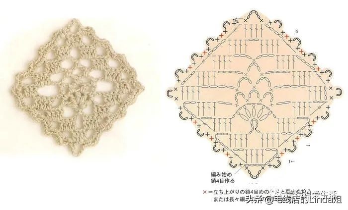 精选100例钩针镂空花样大全附图解,新手一步一步学钩针编织入门
