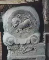 庭院围墙大门门墩图片,庭院门墩的风水讲究