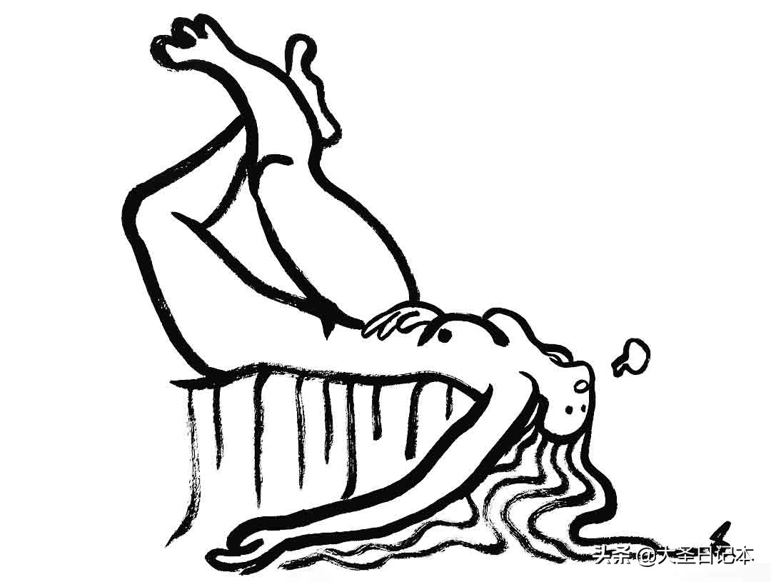 漫画现场临摹,人物写生漫画速写