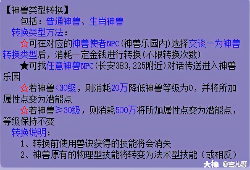 梦幻西游神兽实用排行,梦幻西游神兽哪只最实用