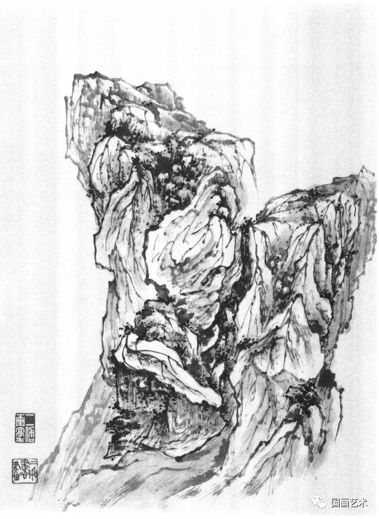 山水画树木基础技法,张际才现代山水画技法视频