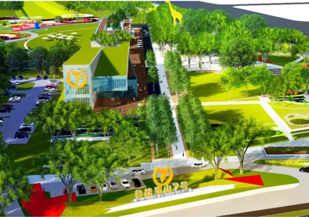 体育公园景观设计鸟瞰图,体育运动公园景观设计风格