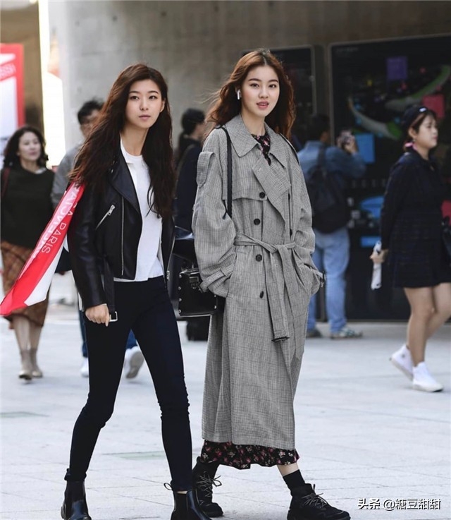 韩国女人穿衣街拍,韩国街拍秋季女生穿搭潮