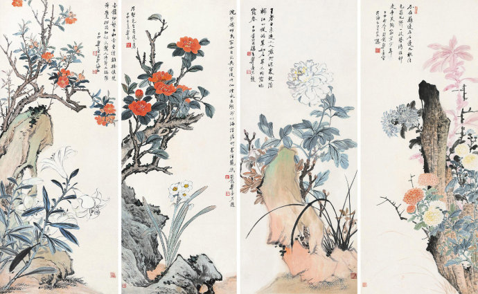 郑午昌花鸟,丝鬓散人郑午昌百幅绘画作品赏析