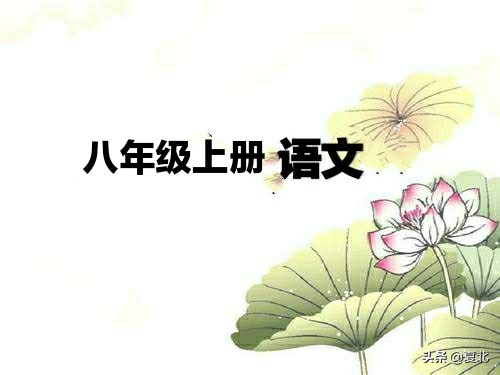 部编版四年级上册语文八单元复习,部编版八年级上册语文第一单元