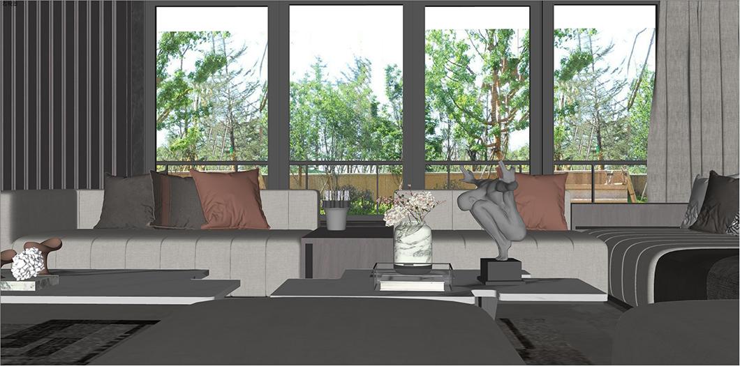 设计师用草图大师渲染,给设计师出效果图