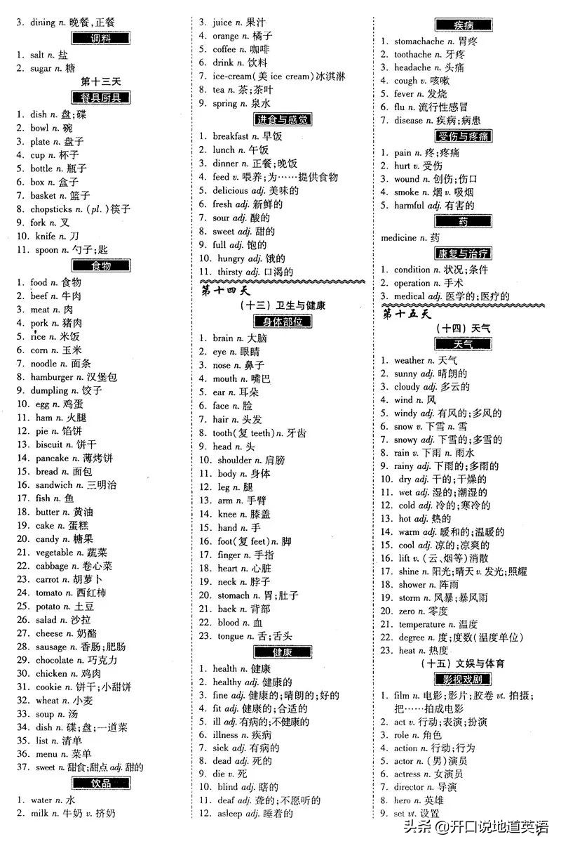200个句子搞定初中英语1600单词,一张纸单词记忆方法