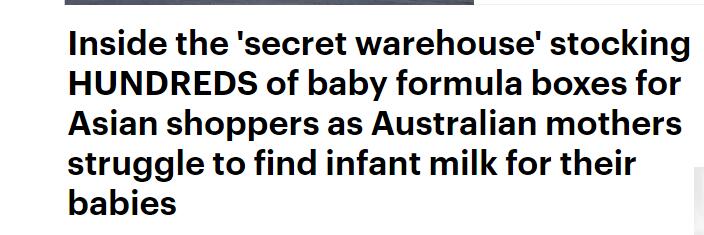 中国人在澳大利亚买奶粉事件,澳洲妈妈奶粉代购