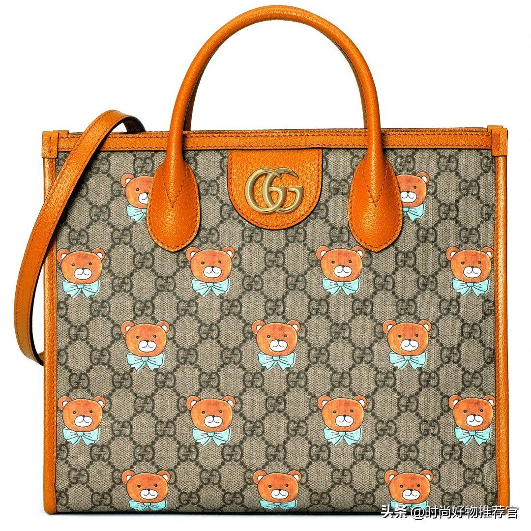 gucci泰迪熊印花连衣裙 (gucci粉色卫衣泰迪熊)