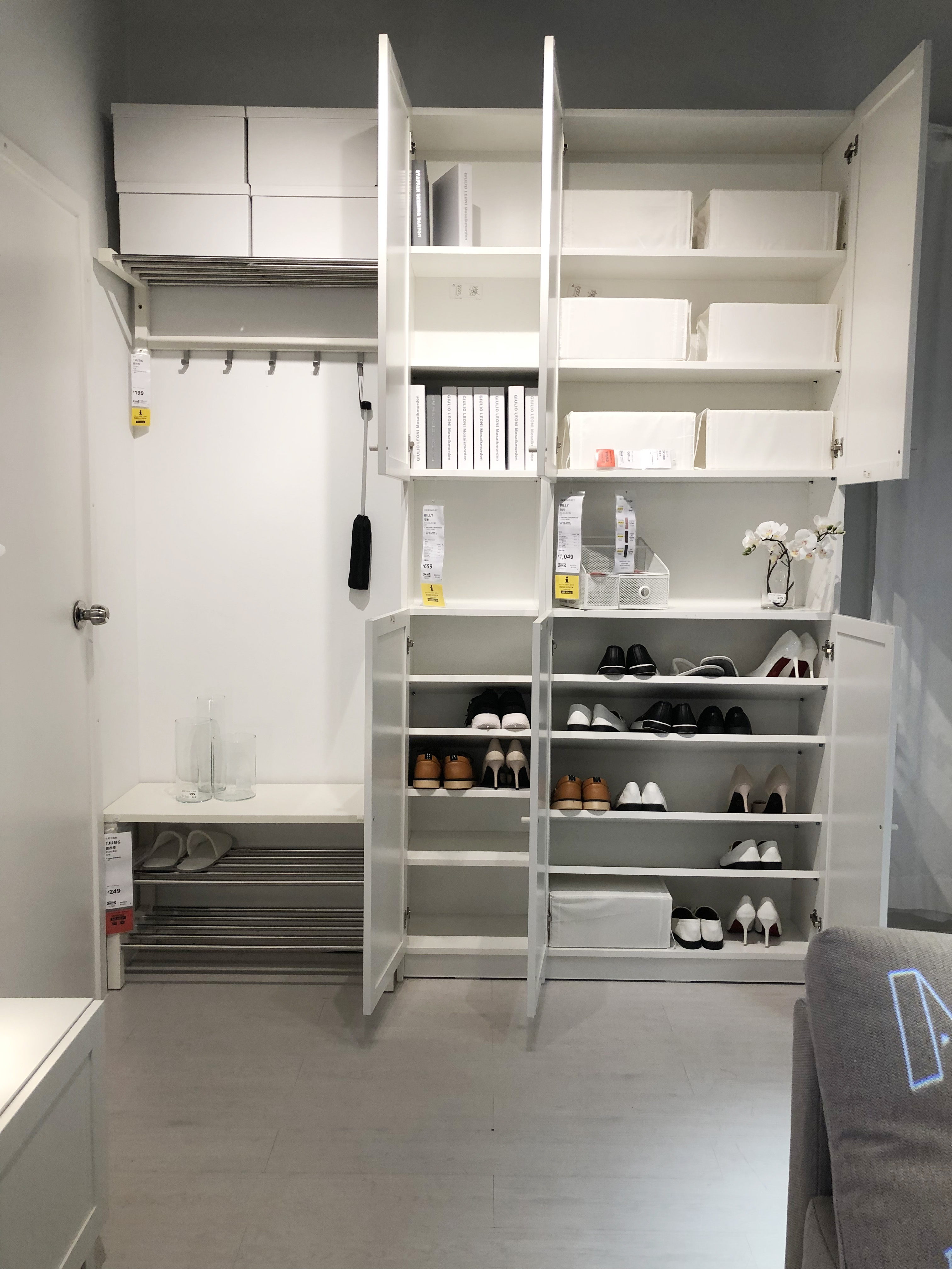 房屋玄关鞋柜装修效果图大全,房子小门口窄鞋柜怎么装修设计图