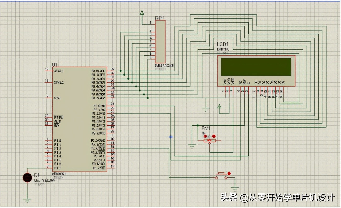51单片机lcd1602显示中文怎么设置,51单片机1602液晶显示程序介绍
