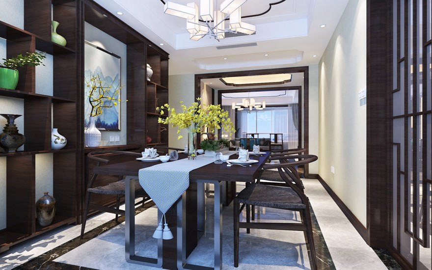 纯中式江南风格装修全屋效果图,江南苏派中式明清古典装修