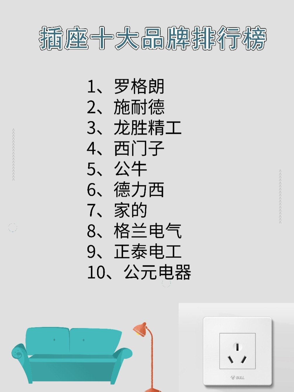 卧室插座推荐品牌有哪些,书房插座什么款式好看