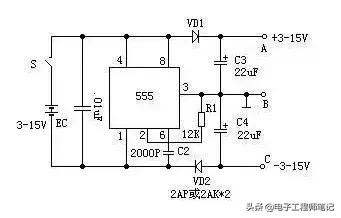 555定时器的应用设计,555定时器构成的应用电路