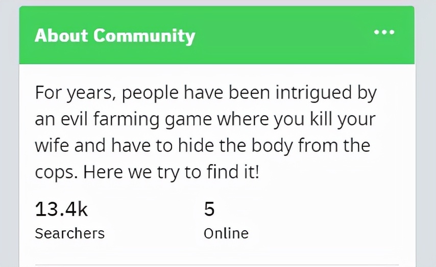 上万玩家花5年寻找一个种田游戏，最后发现是一场梦