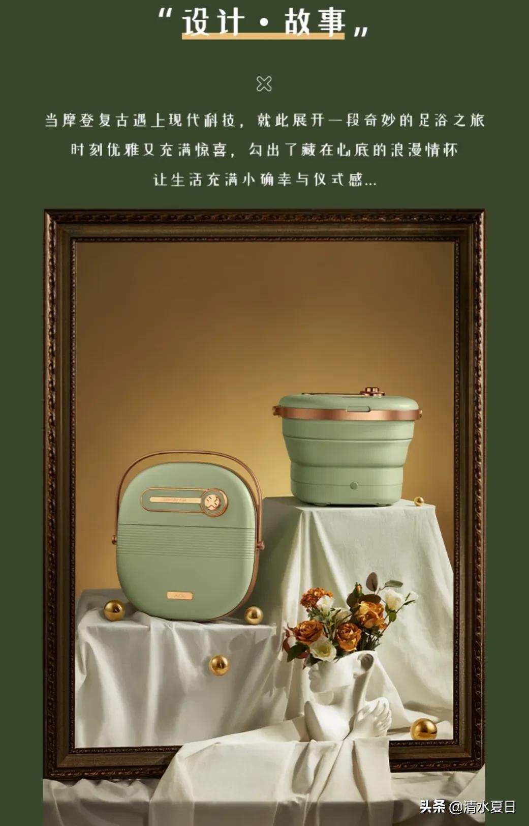 养生泡脚盆可折叠,足浴养生泡脚盆