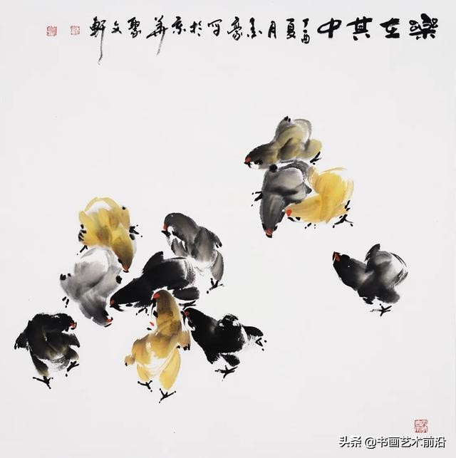 墨豪画鸡自成一家,墨豪画鸡高清大图