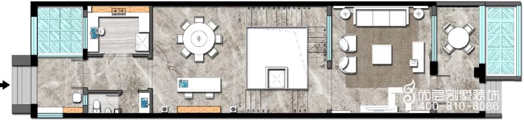 尚层作品万科高尔夫570㎡，现代美式清雅风