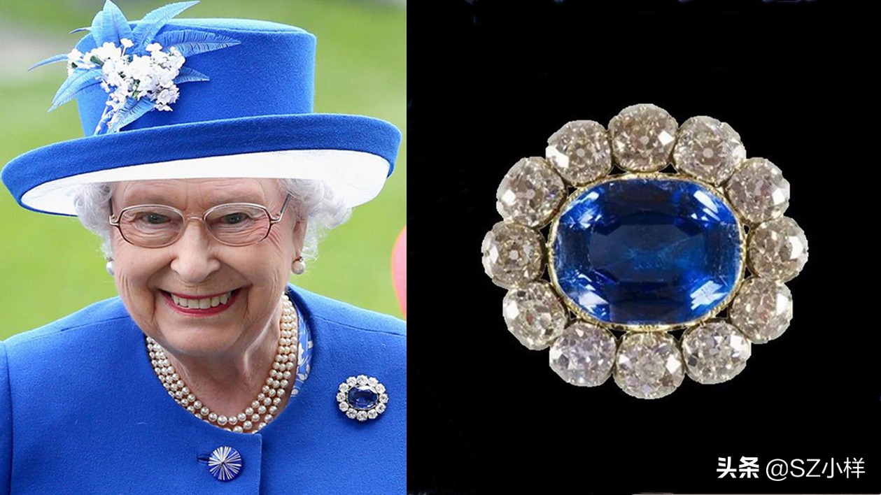英国女王多奢侈,英国女王佩戴珠宝来源图