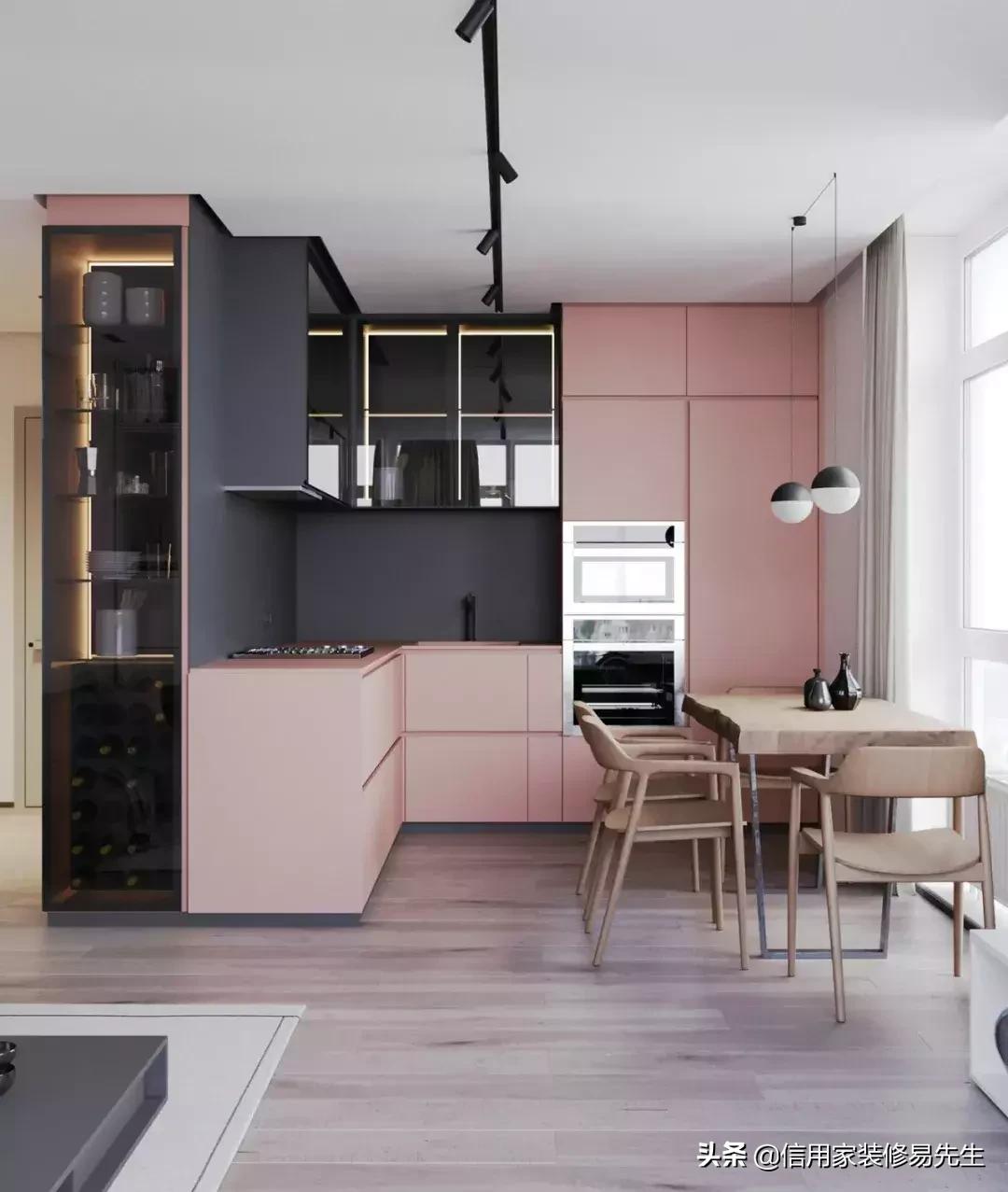 橱柜都有什么颜色好看的,橱柜白色台面配什么颜色的门好看