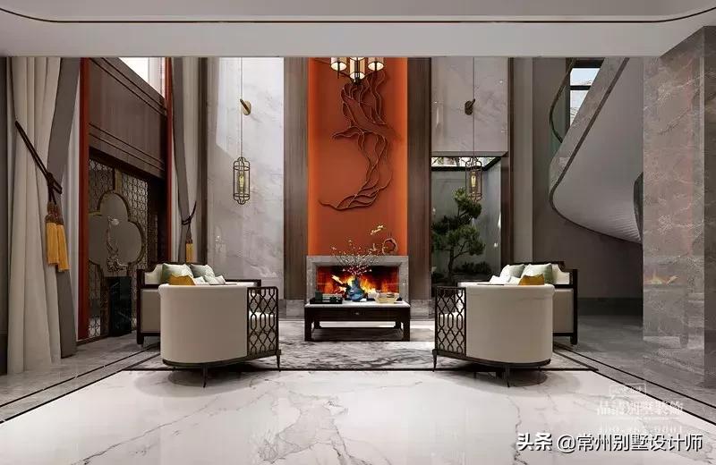 常州别墅现代风格装修,常州现代中式禅意装修风格设计