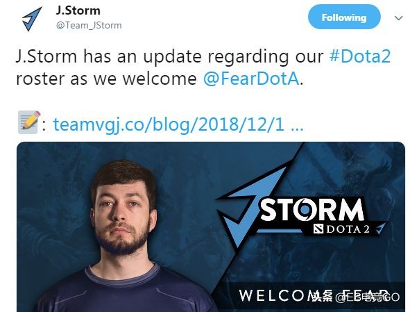 刀圈二三事：Fear加入J.Storm，CN全明星勇士联赛翻车