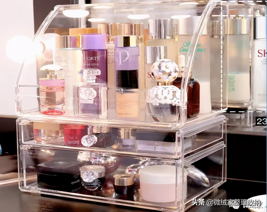 抽屉收纳化妆品整理技巧,洗手台上的化妆品怎么收纳的