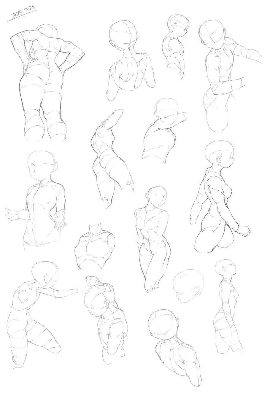 人体动态参考图,人体动态练习图