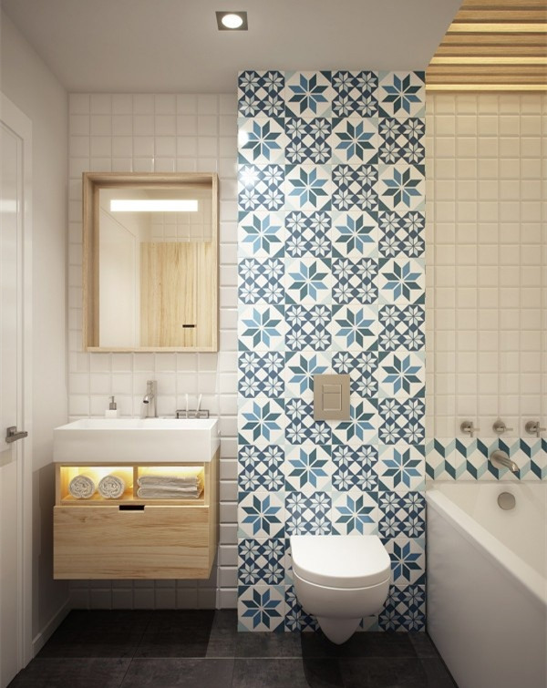 卫生间能装马赛克砖吗,卫生间用马赛克装修效果图