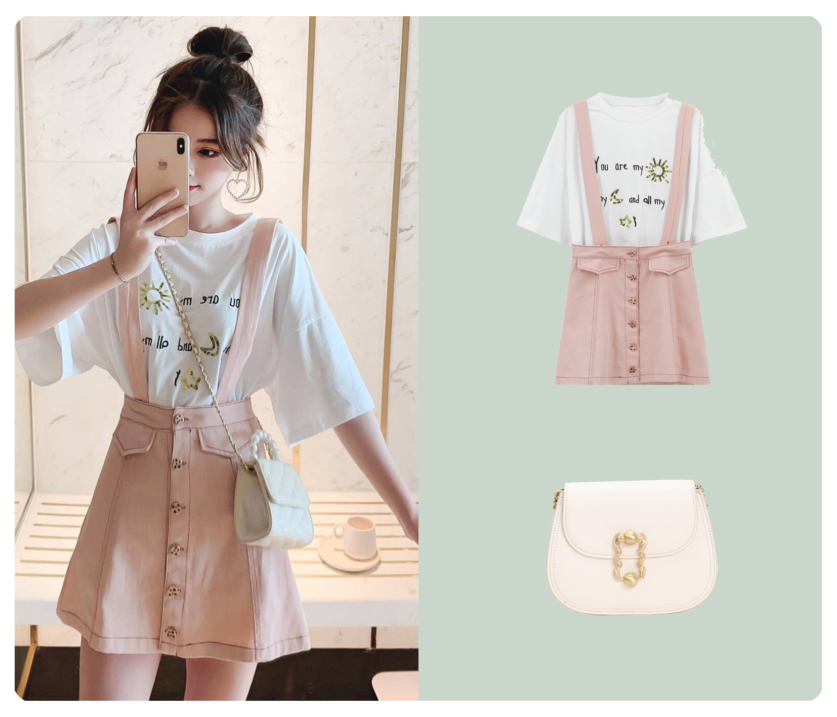 夏日20套时髦穿搭简约又好看,10款清新甜美风穿搭