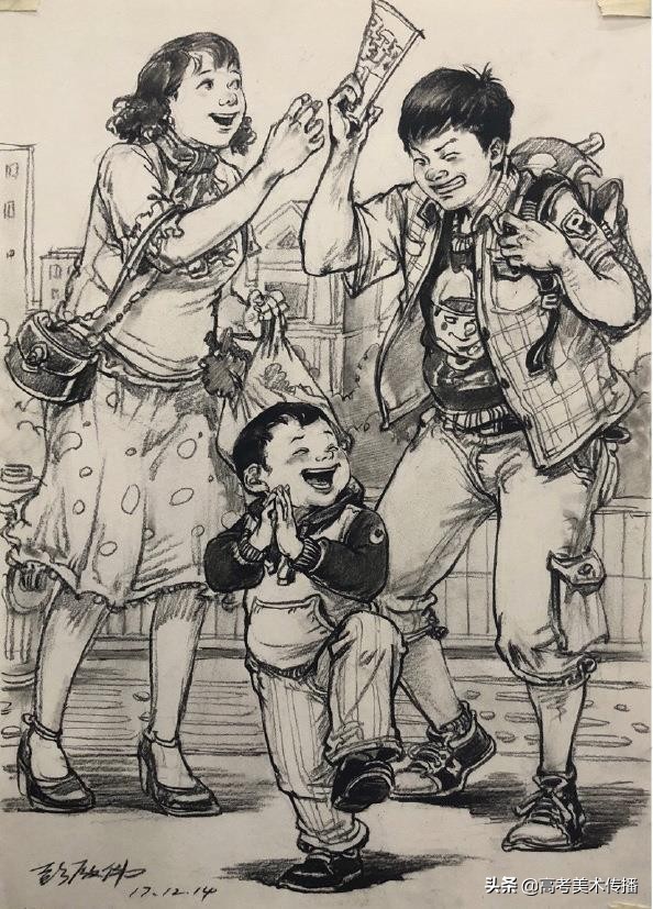 场景速写的构图的重要性,场景速写的深度解析